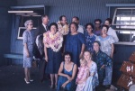 Joyce and Arthur Dahl (center) with friends, Honolulu (10/62)