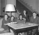 l-r: Lea Nys, Joyce Dahl, ?, Arthur Lyon Dahl, Ben Levy, Belgium 61.10/29/1961
