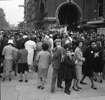 Bahá’í World Congress: opening day, outside Albert Hall 4/28/1963