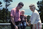 Doug, John and Louise Calley, Pebble Beach, 9/63