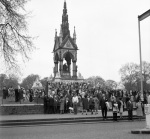 Bahá’í World Congress: opening day, outside Albert Hall 4/28/1963