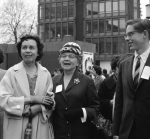 Bahá’í World Congress: opening day, outside Albert Hall 4/28/1963