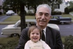 Kazem Kazemzadeh with child, New Haven, 8/64