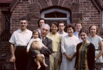 Firuz Kazemzadeh & family with Greg and Joyce Dahl, New Haven, 8/64