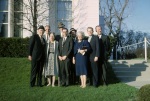 Bob Quigley, David Ruhe, Charlotte Linfoot, Dan Jordan, Paul Haney, Bill Sears, Edna True, Paul Pettit and Arthur Dahl at the National Bahá’í Convention, Wilmette, 5/65