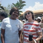 Creadell Haley and Joyce Dahl, Jamaica conference, 5/71
