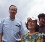 Robert McLaughlin, Joyce Dahl and Roy Mottahedeh (rear), Panama House of Worship Dedication, 4/72