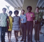 Bill Stover, Ellen McAllister, Cookie Gilmer, Greg Dahl, Van Gilmer, Arthur Dahl, Panama Dedication, 4/72