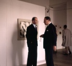 Messrs. Malraux & Gavin at opening of Mark Tobey show at the Louvre, 10/61