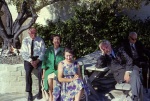 George Herbert, Joyce Dahl, Lucile Herbert (Joyce Dahl’s sister), Pehr, Mark Tobey, Carmel Valley, 7/62
