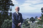 Mark Tobey at the home of the Dahls, Pebble Beach, 7/62