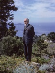Mark Tobey at the home of the Dahls, Pebble Beach, 7/62