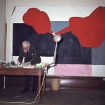 Mark Tobey in his studio, Basel, 5/63