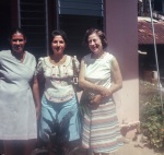 l-r Boston, Guity and Joyce, St. Martin or Fr. Guiana May? 1976