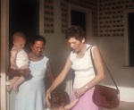 Ellen Parmelee Widmer and her children Guyana 1976