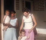 Ellen Parmelee Widmer and her children Guyana 1976