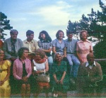 Group with John & Marg Leonard on the Dahls' deck, July 1973