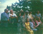 Group with John & Marg Leonard on the Dahls' deck, July 1973