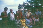 Group with John & Marg Leonard on the Dahls' deck Pebble Beach, July 1973