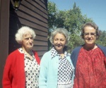Clare Irwin (left) in Geyserville, Aug. 1971