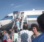 Friends arriving from California, St. Louis Conference 1974