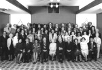 Hands of the Cause Wm Sears and Z. Khadem with Counselors and Auxiliar Board Members, date? (1977-86)