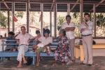 Counselor Benson (left), Majuro, Marshall Is 1987