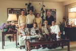 l-r front: Theresa Jones, Loava Carter, Marvin Newport, Julie Dragna; back: Manucher Louis, Roger Dahl, Joyce Dahl, John von Berg (photo by Joyce Louis) Carmel CA July 8, 1990
