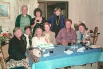 Joyce Dahl's birthday party in her home, Carmel CA (photo by Bill Brodsley?) c. 2002