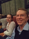 At a play in London with Joyce, March