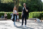 Joyce with her boyfriend Taylor in The Maze, Chrystal Palace Park, Croydon, May