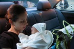 Emi's niece Dimana with her baby Blagoi, November