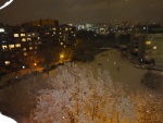 Wintry view from our apartment in Sofia, December