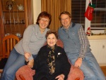 With Terry Madison in her apartment, Sofia, December