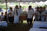 Funeral service for Greg's oldest brother Keith, at the cemetery, Pago Pago, American Samoa, December