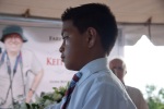 Children from Keith's Bahá’í childrens' class at the funeral service, Pago Pago, American Samoa, December