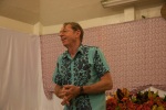 Arthur speaking at a Bahá’í meeting, Pago Pago, American Samoa, December