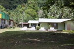 Graves in front of a home, Pago Pago, American Samoa, December
