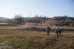 Going for a walk near Krupnik with friends visiting from Sofia, December