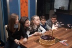 Mina's birthday parties with relatives and friends in Blagoevgrad, March