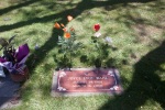 The grave of Greg's mothery Joyce, Monterey, California, July