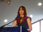 Mina giving her Valedictorian speech at her from Townshend, June