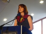 Mina giving her Valedictorian speech at her from Townshend, June