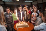 Mina's birthday party with classmates, March