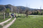 Enjoying walks with our friends by the river running near Krupnik, April