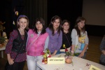 At a flower arranging competition in the municipal building, Blagoevgrad, May