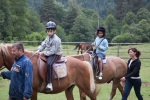 Horseback riding near Katarino Spa with Carrie's girls, June