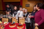 The twins' birthday party for relatives and friends in Blagoevgrad, early December