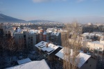The view over Sofia from our new apartment in the Lozenetz neighborhood of Sofia, December