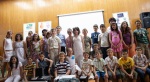 A farewell gathering of the twins’ school class in Blagoevgrad in May